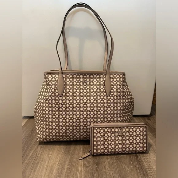 Kate Spade Spade Link large tote with matching large wallet - Picture 1 of 11